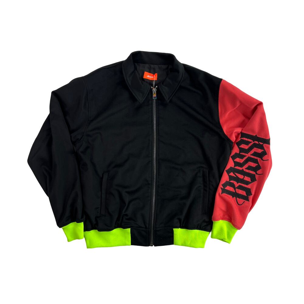 1-29 BOSSI Men's Jacket Embroidered Black/ Orange/ Green Large